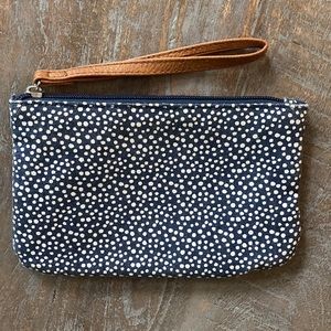 Blue & White Polka Dot Coin Purse
